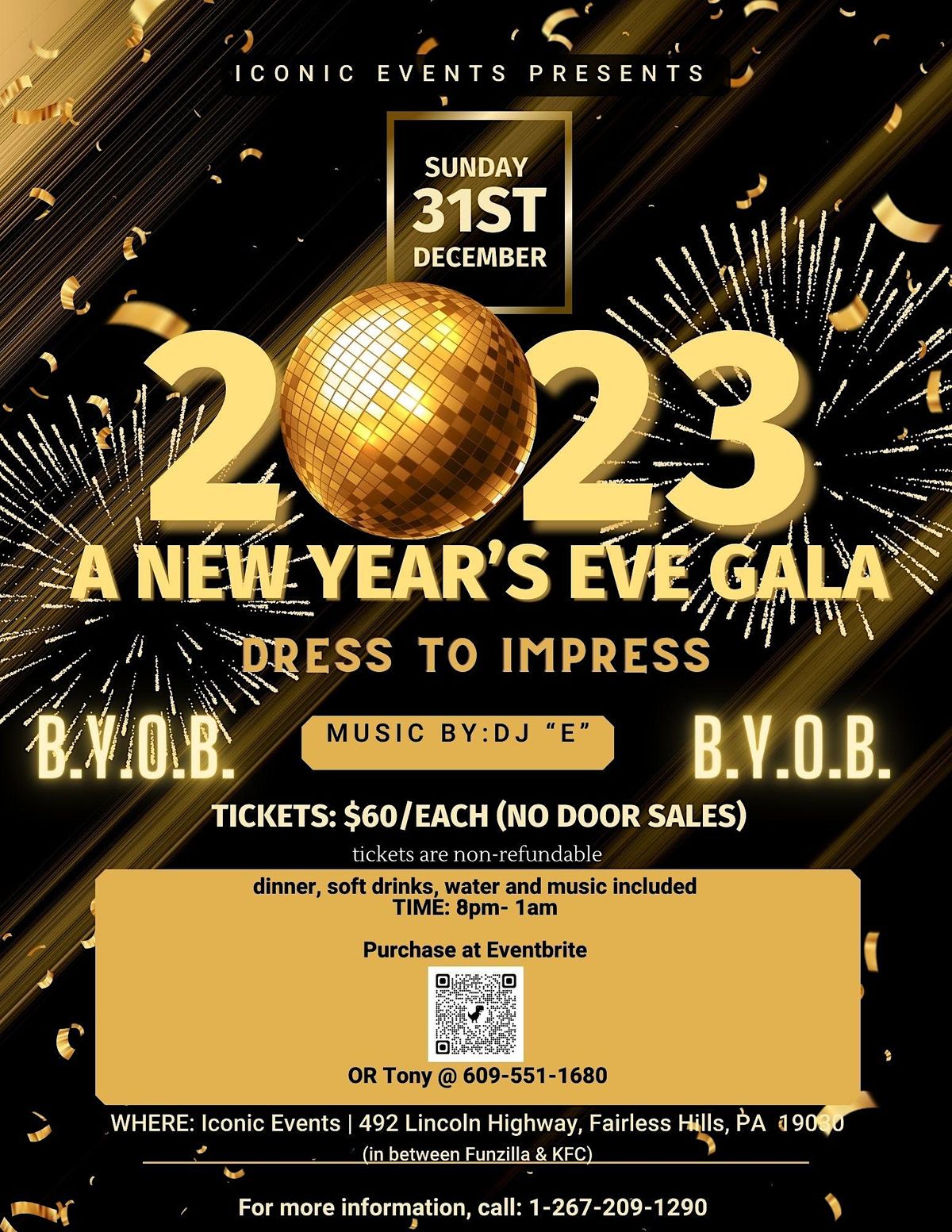 New Year Eves Party/Celebration, Iconic Events Conference & Venue