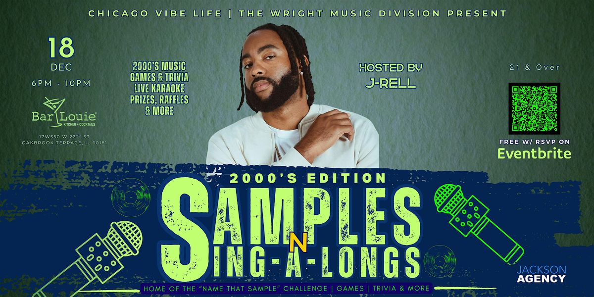 SAMPLES N SING-A-LONGS (MUSIC TRIVIA GAME NIGHT)| Hosted By J-Rell, 18 December | Event in Oakbrook Terrace