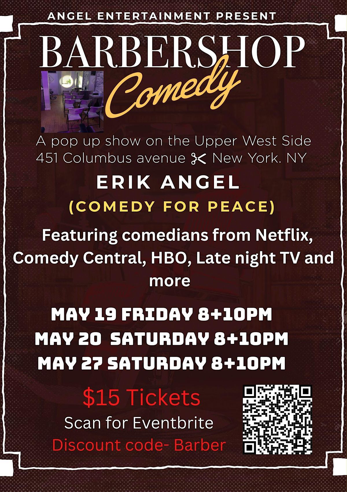 The Laboratory Comedy Show in a 451 Columbus Ave, New York