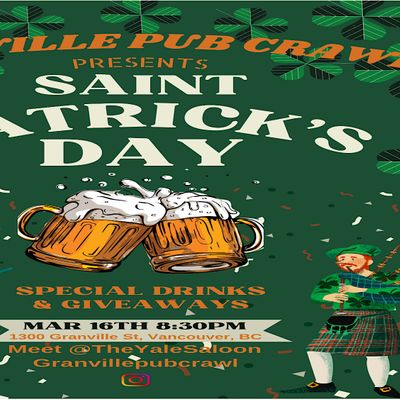 st pattys day pub crawl vancouver