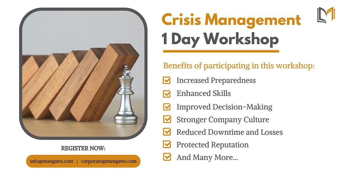 Crisis Management 1 Day in Lafayette, LA on Jun 26th, 2024