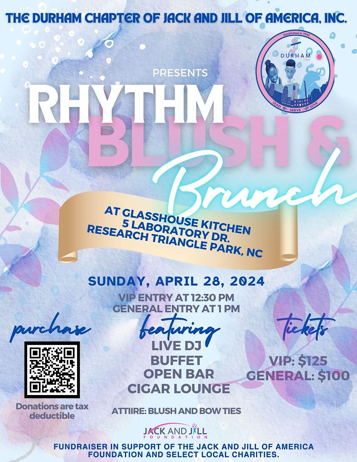 The Rhythm, Blush & Brunch Event, Glasshouse Kitchen, Durham, 28 April 2024 AllEvents.in