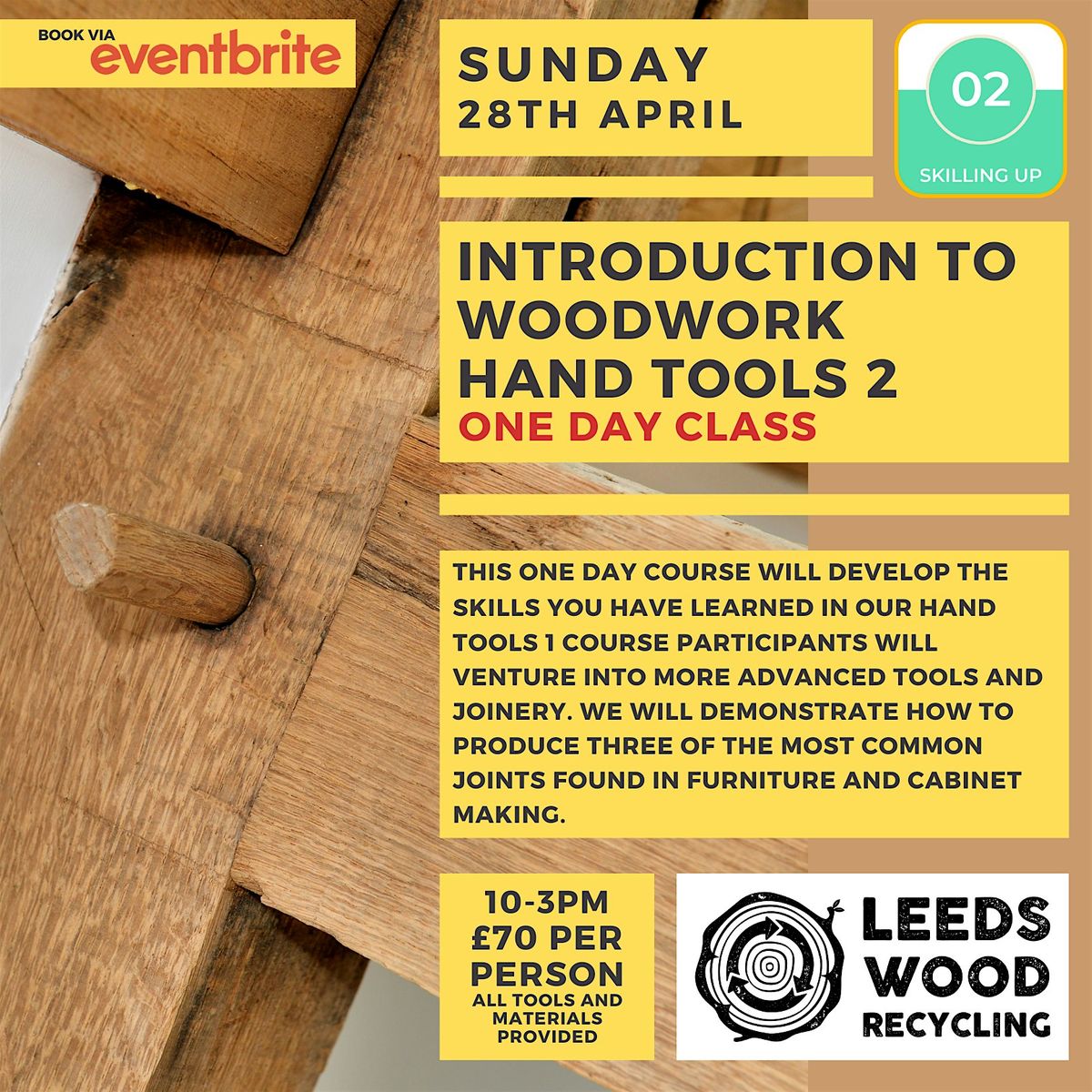 Introduction to Woodwork: Hand Tools Level 2, Leeds Wood Recycling, 28 ...