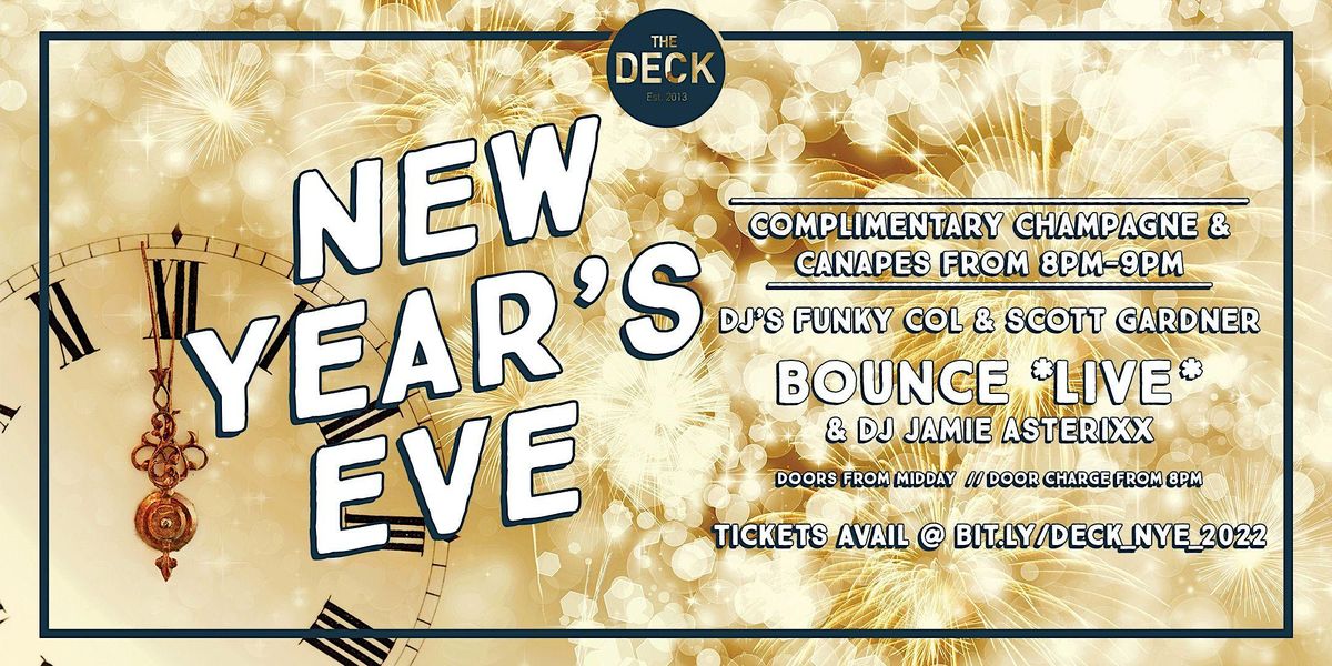 New Years Eve 2022 at The Deck Est.2013, The Deck Est.2013, Frankston