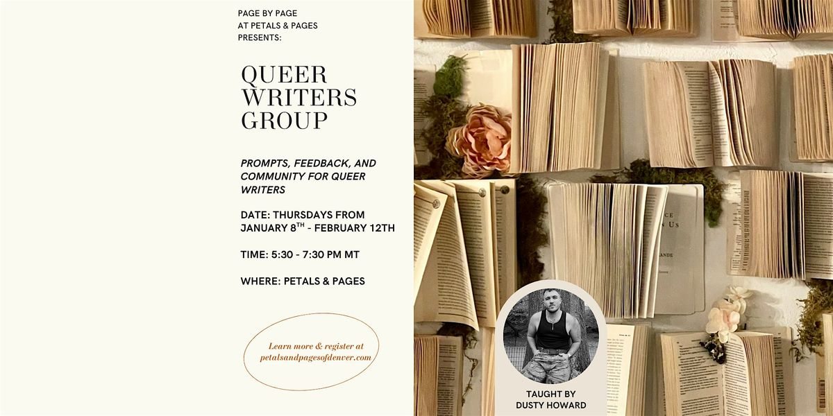 Queer Writers Group at Petals & Pages, 8 January | Event in Denver | AllEvents