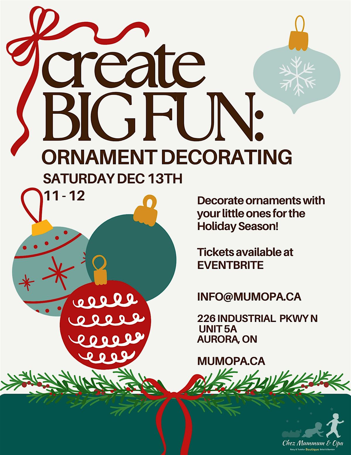 Create: BIG FUN!  Ornament Decorating, 13 December | Event in Aurora | AllEvents