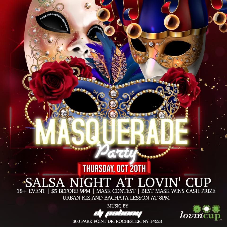 Masquerade Salsa Night at Lovin Cup Oct 20th 2022 DJ Pabony, Lovin