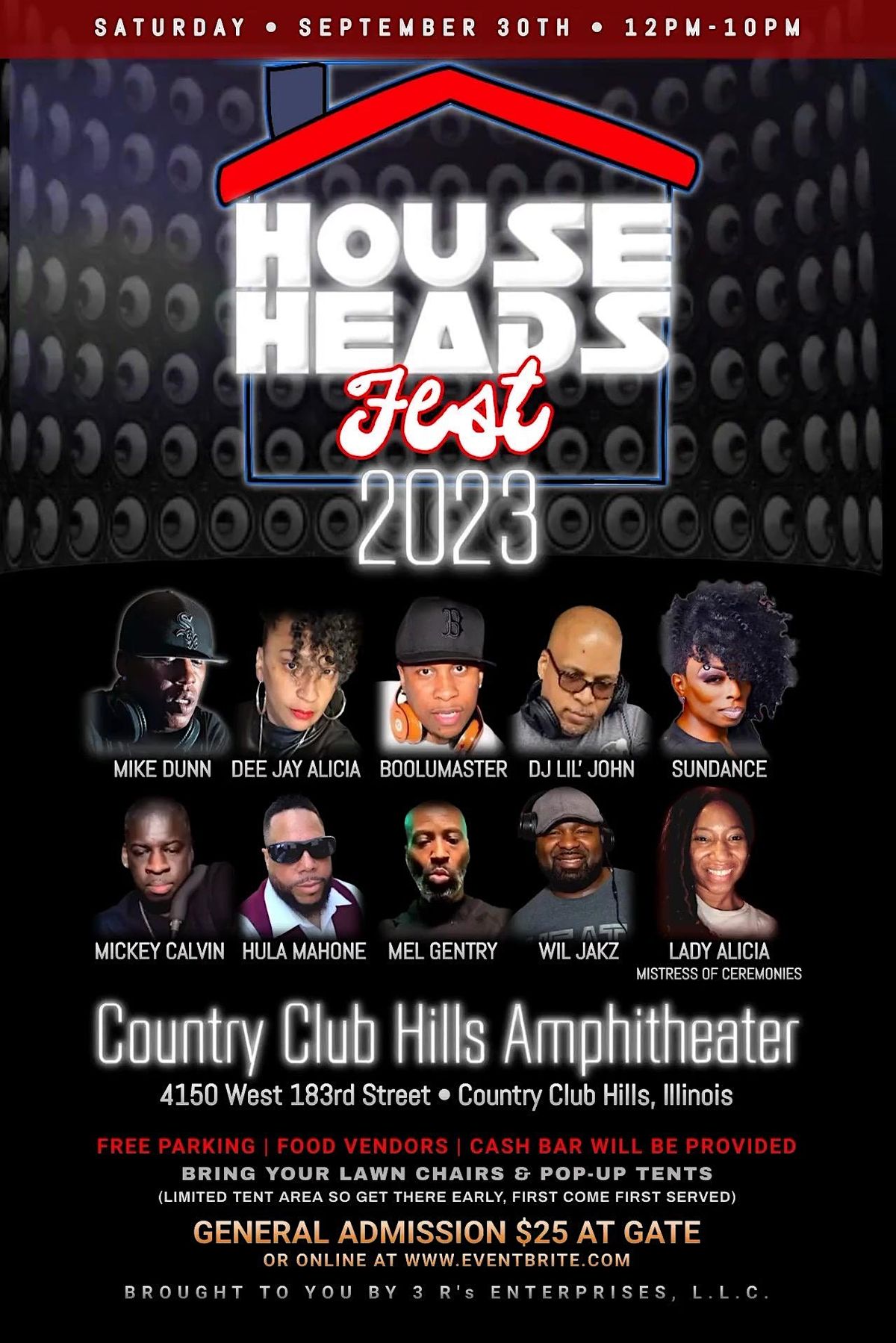 HOUSE HEADS FEST 2025 Saturday September 30, 2025 12pm 10pm 25, 4150