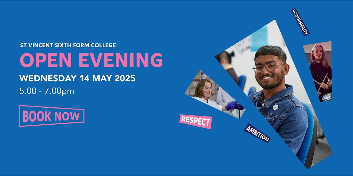 Open Evening | Wednesday 14 May 2025 | St Vincent College, 14 May | Event in Gosport | AllEvents
