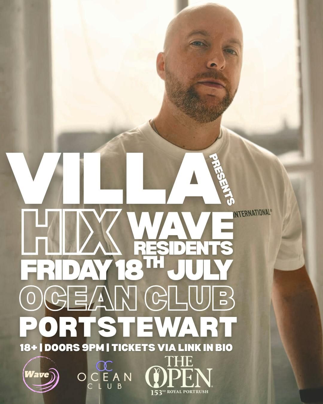 Wave Pres. DJ Hix THE OPEN FRIDAY | Event in Portstewart | AllEvents