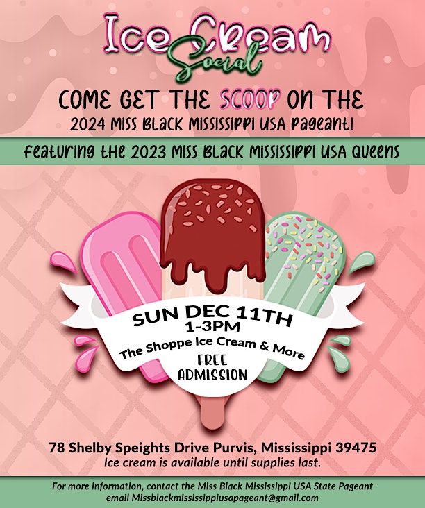 Ice Social with The Queens, The Shoppe Ice Cream & More, Purvis