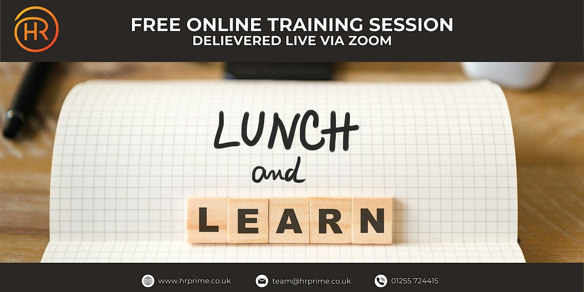 HR Prime FREE training session-Christmas Parties/ Vicarious Liability (Including Managing Addiction), 6 November