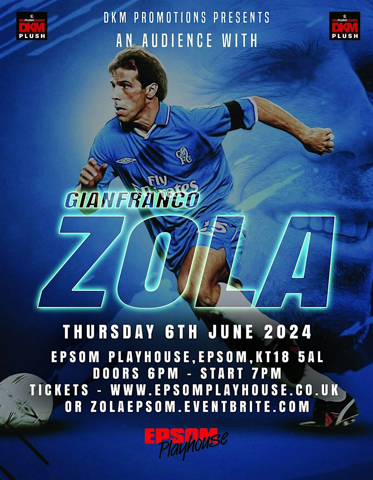 An Audience with Gianfranco Zola, Epsom Playhouse, 28 March 2024