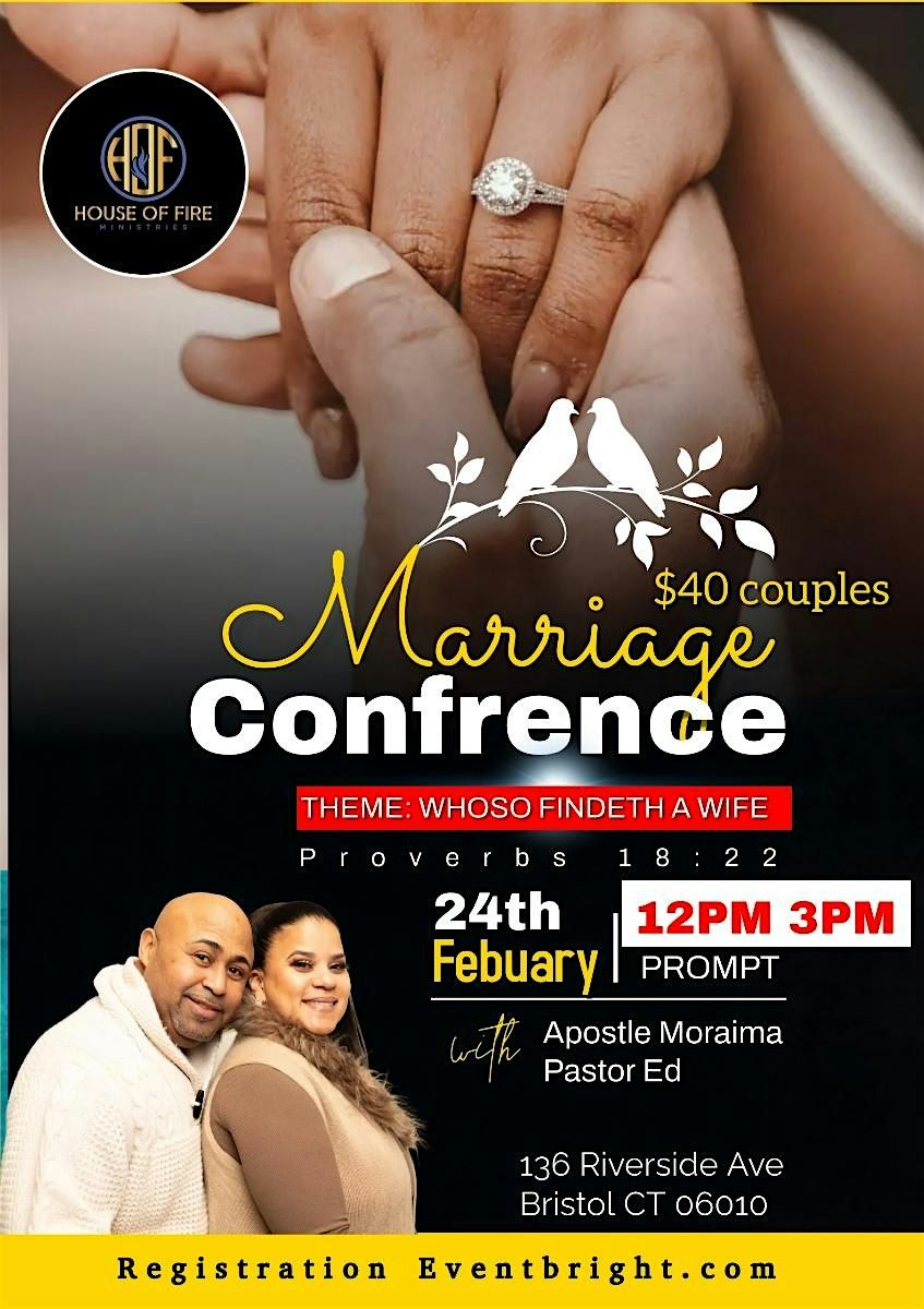 Marriage Conference, 136 Riverside Ave, Bristol, February 24 2024