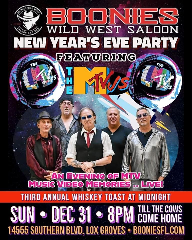 Boonie’s New Year’s Eve with The MTVJs, Boonies Wild West Saloon