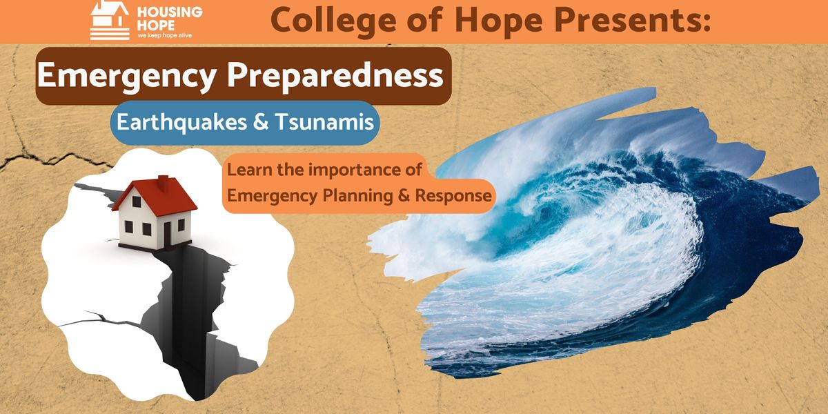 Emergency Preparedness Earthquakes and Tsunamis, Verdant Health