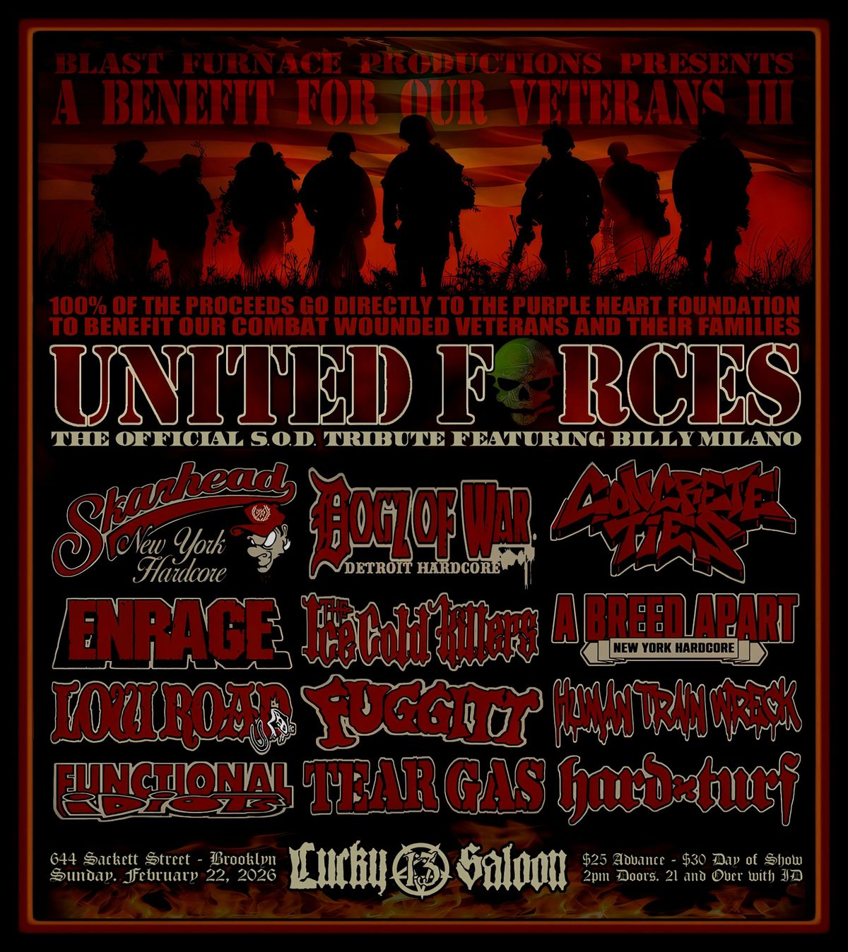 A BENEFIT FOR OUR VETERANS III, 22 February | Event in Brooklyn | AllEvents