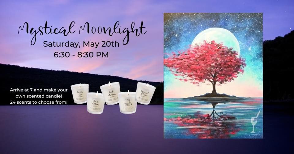 Mystical Moonlight, add a candle!, Painting with a Twist (Fort Collins