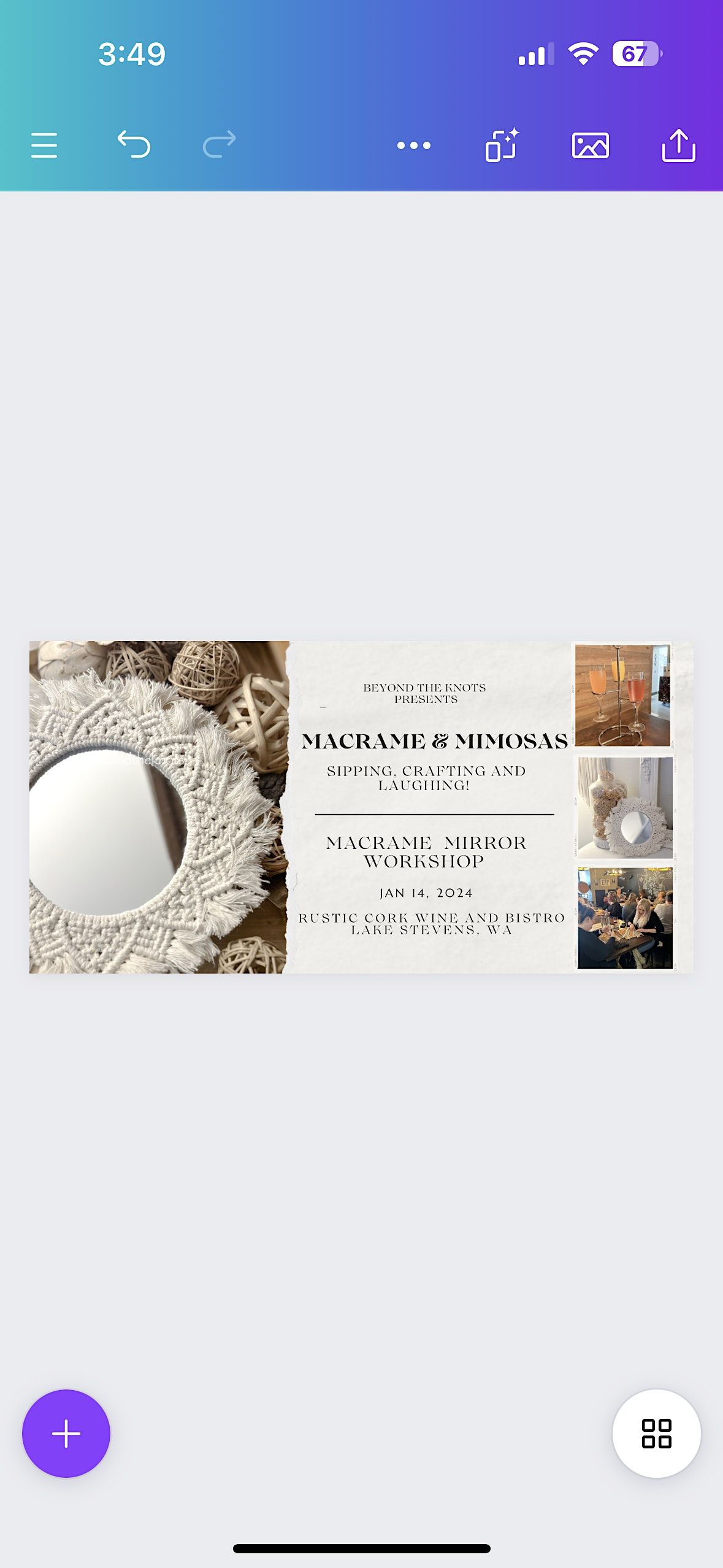 Macrame & Mimosas, Rustic Cork Wine Bar, Lake Stevens, January 14 2024