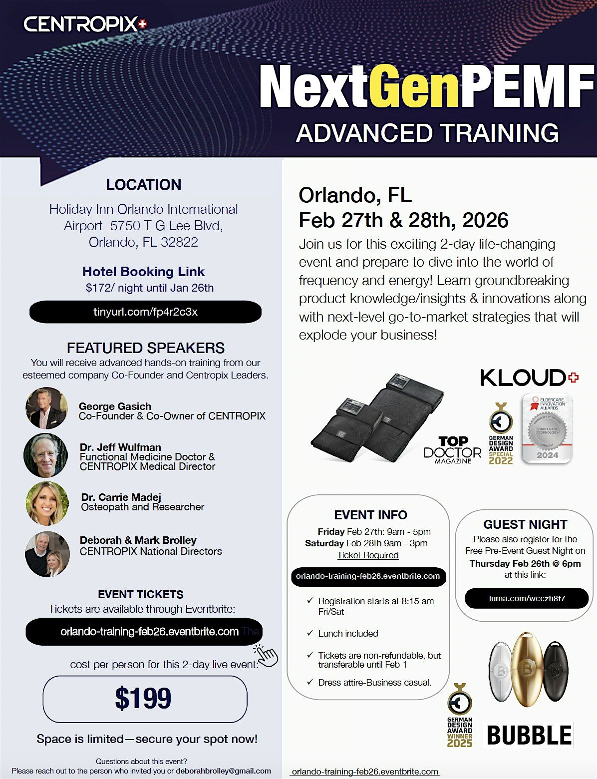 NextGen PEMF Advanced Training 2-Day Event Orlando, FL, 26 February | Event in Orlando | AllEvents