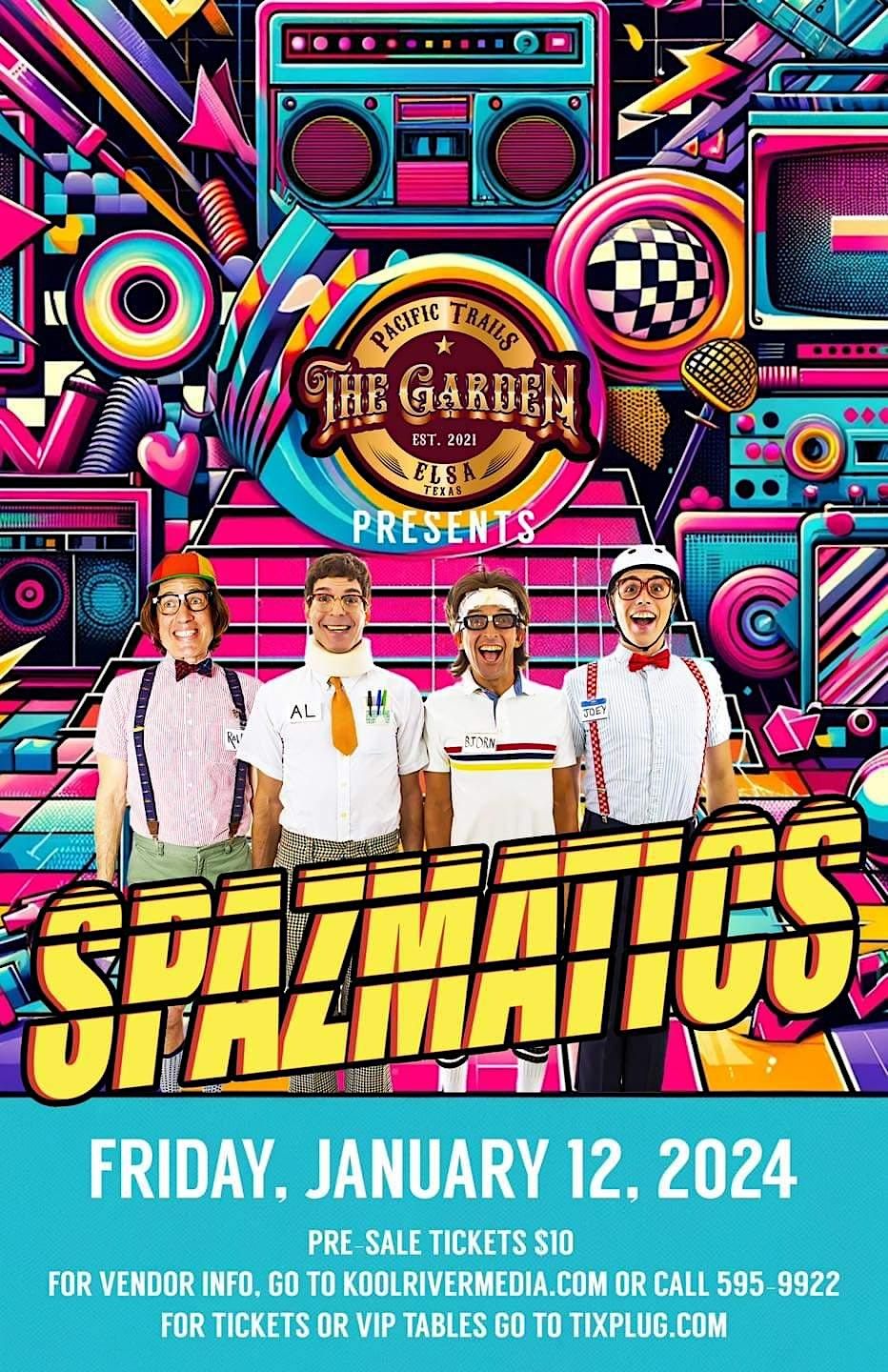 Spazmatics Schedule 2025