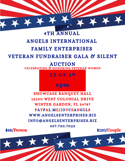 4th Annual Veteran Fundraiser Gala Silent Auction Winter Garden