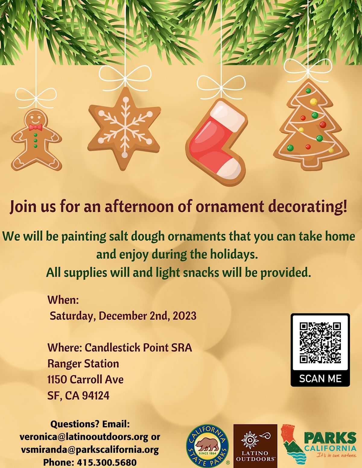 LO SF Bay Area Ornament Decorating, 1150 Carroll Ave, San Francisco