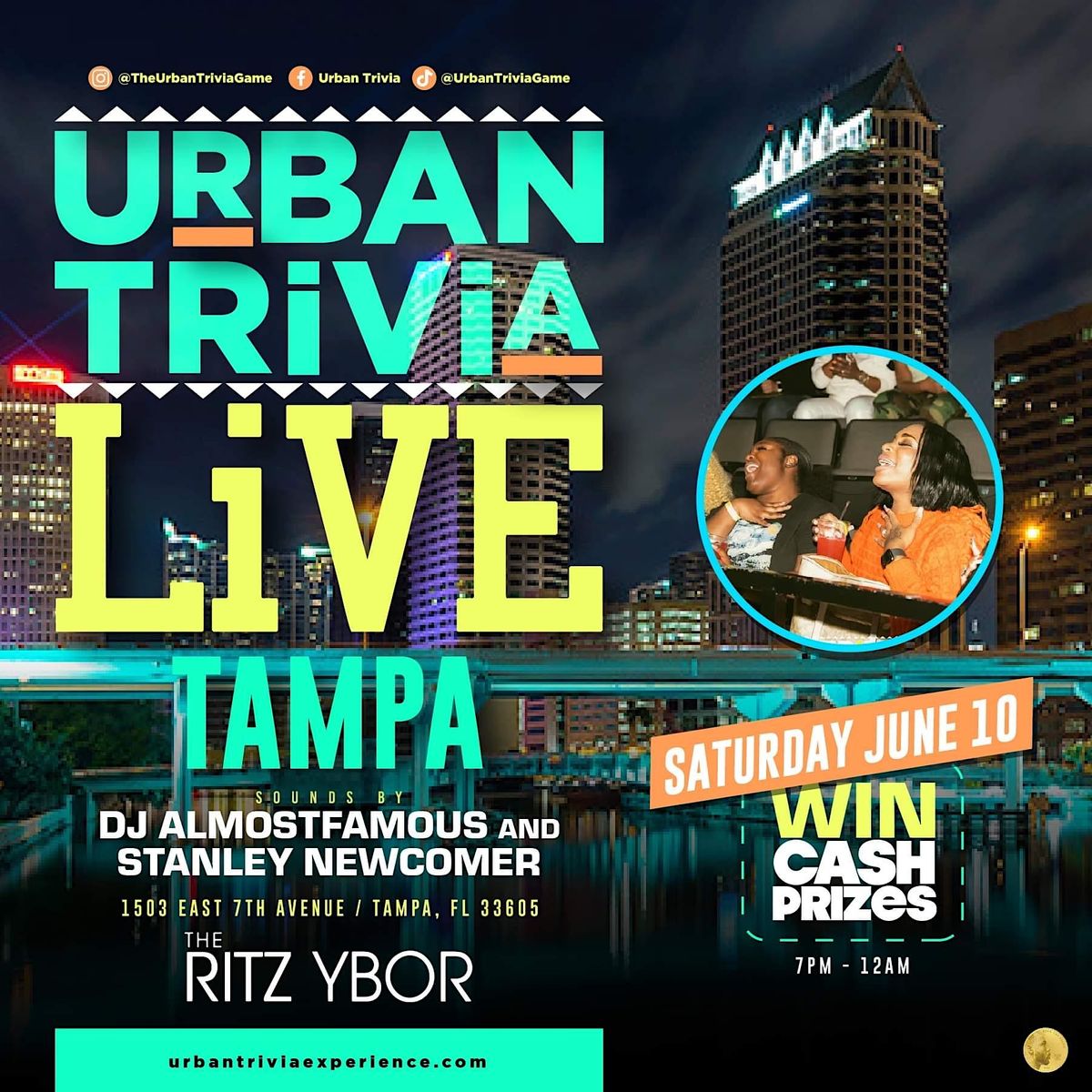 Urban Trivia Game: Tampa Bay, The Ritz Ybor, Tampa, June 10 to June 11 ...
