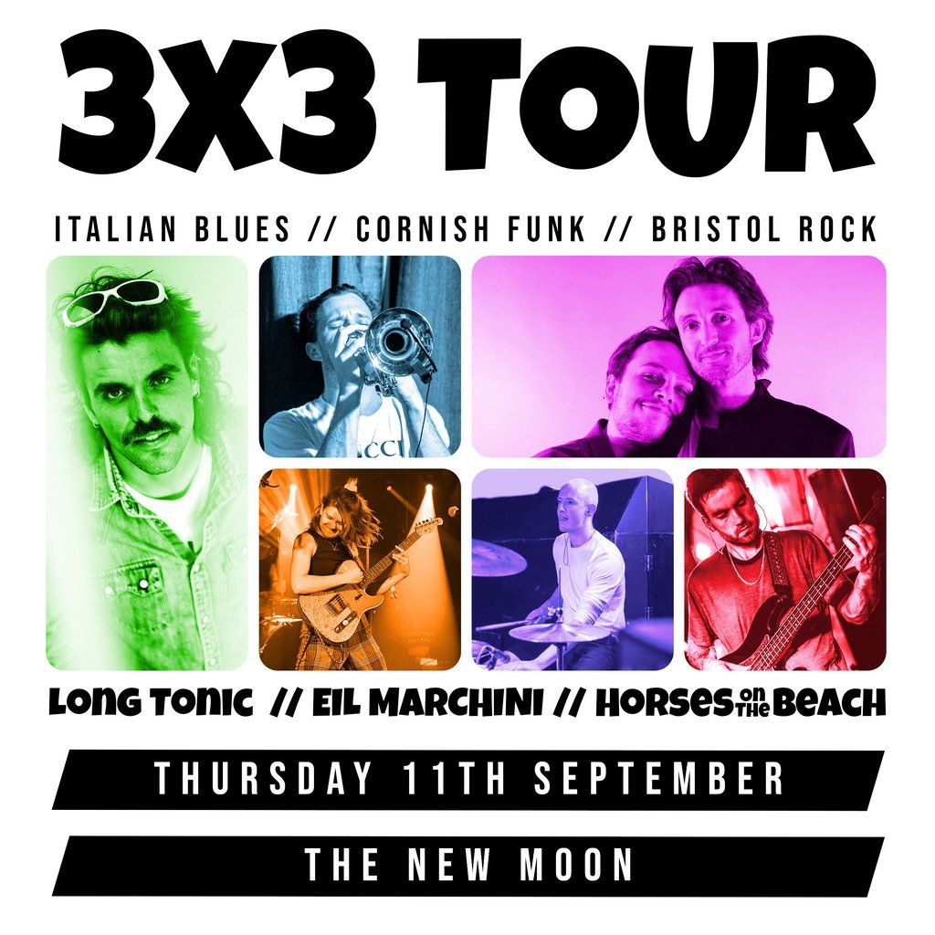 3X3 Tour - Horses On The Beach, Long Tonic, Eil Marchini, 11 September | Event in Cardiff | AllEvents