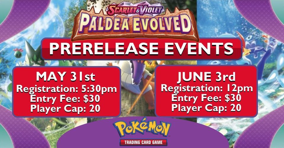 Paldea Evolved Prerelease, The Dark Side Comics & Games, Sarasota