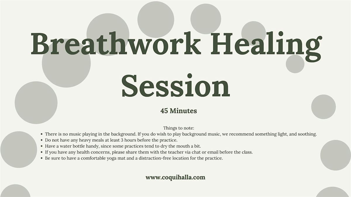 Virtual Breathwork and Pranayama Healing Session, Coral Gables, FL | Event in Coral Gables | AllEvents