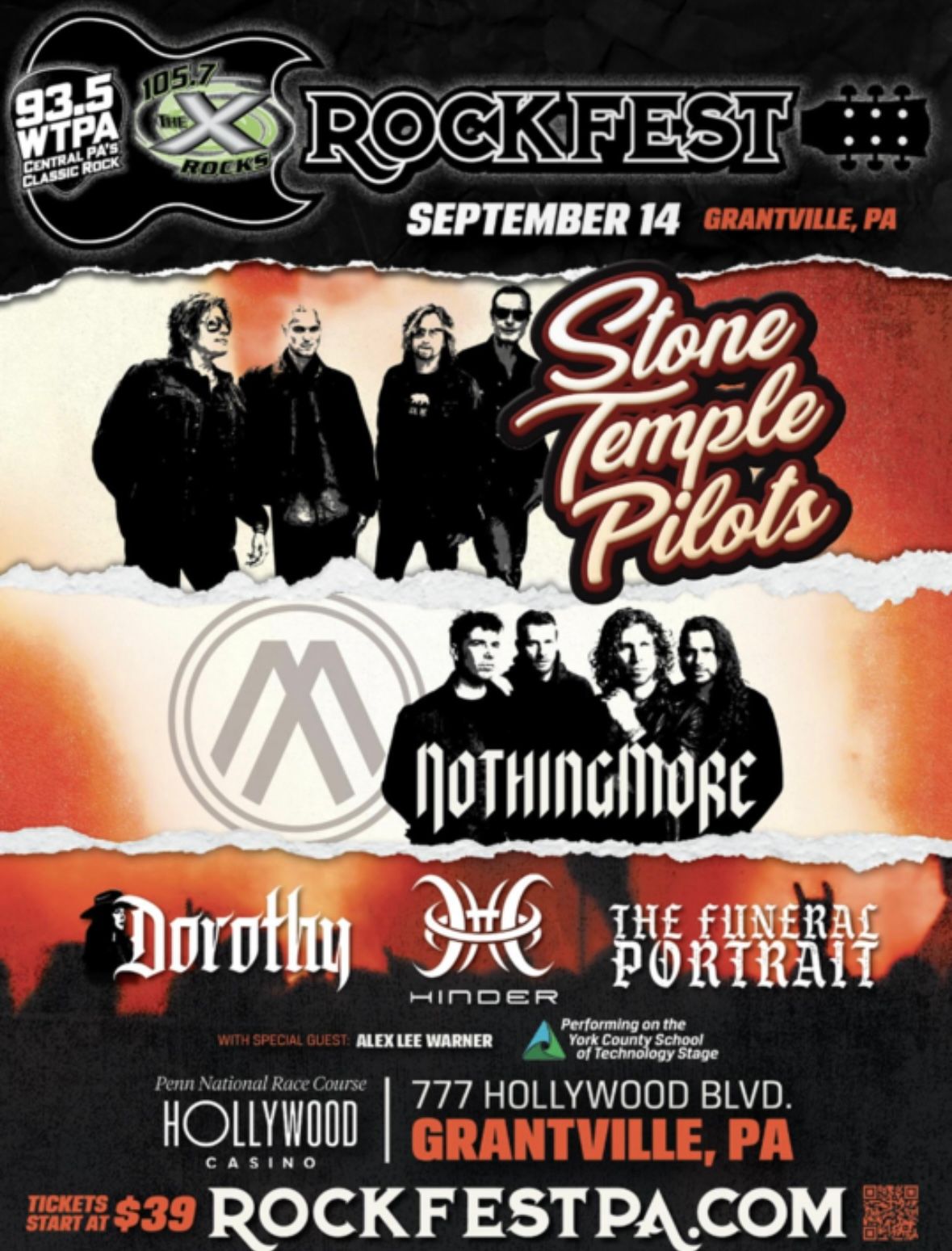 RockFest: Stone Temple Pilots  Nothing More  Dorothy & Hinder, 13 September | Event in Grantville | AllEvents