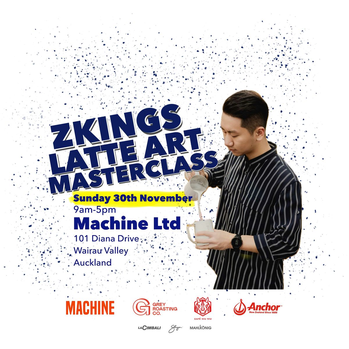 2nd Day of Zkings Latte Art Masterclass (Auckland, New Zealand), 30 November | Event in Auckland | AllEvents