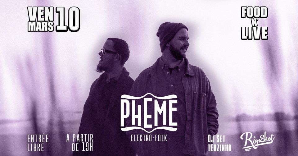 Pheme en concert au Rimshot Food n Live, Rimshot, Clermontferrand