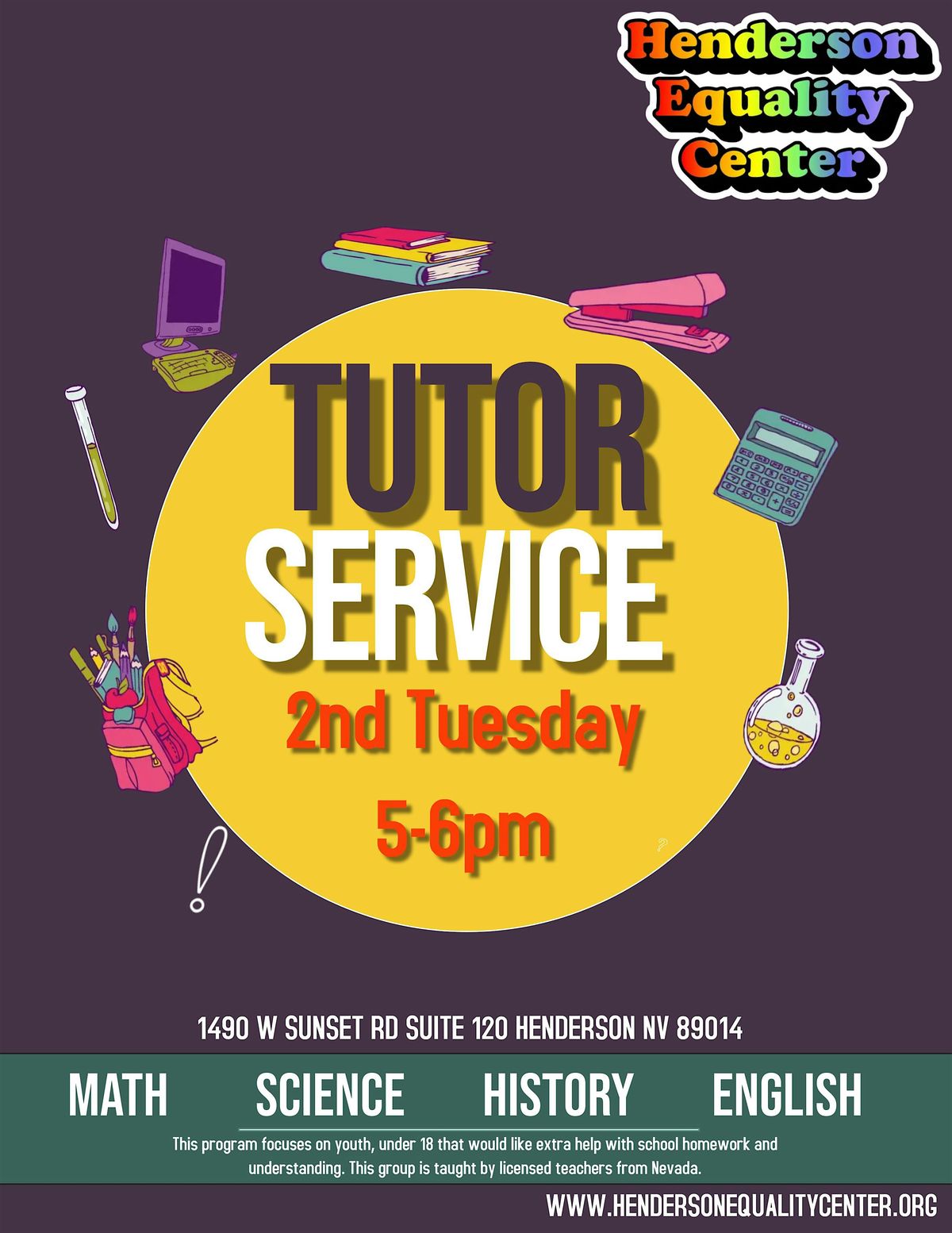 Tutoring Service | Event in Henderson | AllEvents