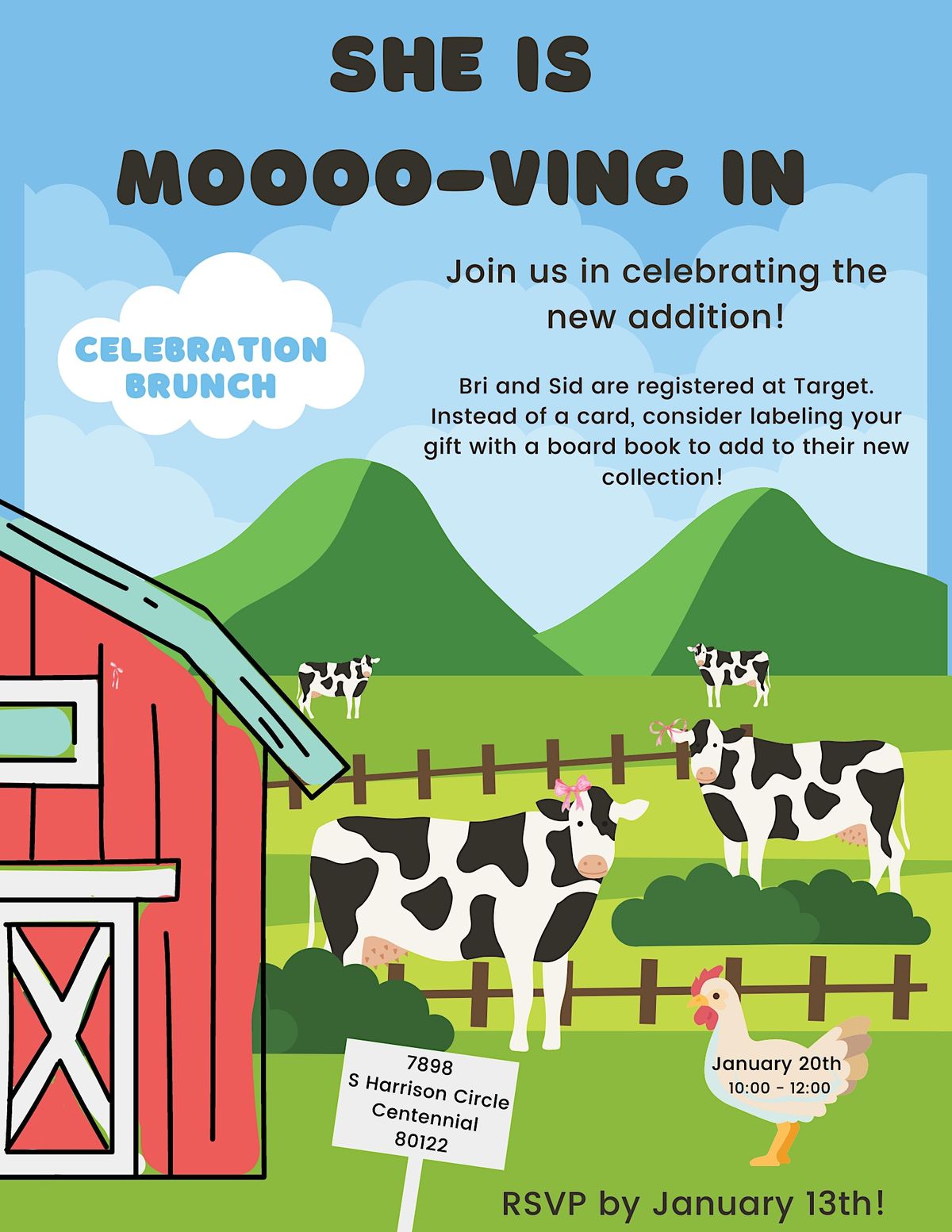 She is Mooooo-ving in!, 7898 South Harrison Circle, Centennial, CO ...