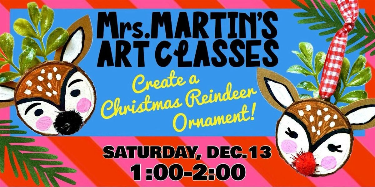 Mrs. Martin's Art Classes ~ DEC. 13th CHRISTMAS ORNAMENT CLASS @1:00-2:00, 13 December | Event in Virginia Beach