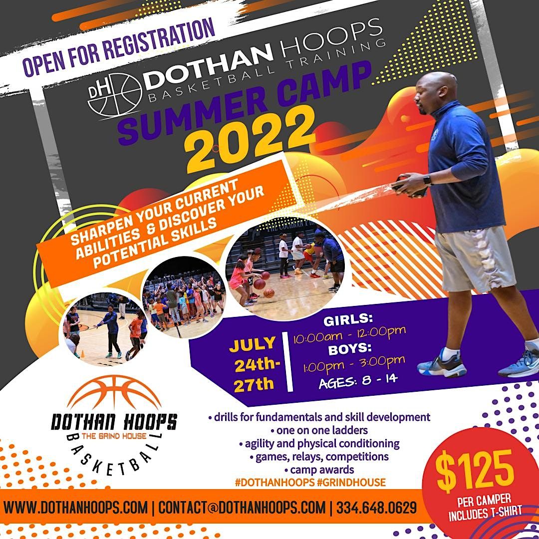 Summer Camp, Dothan Hoops, 24 July to 27 July AllEvents.in