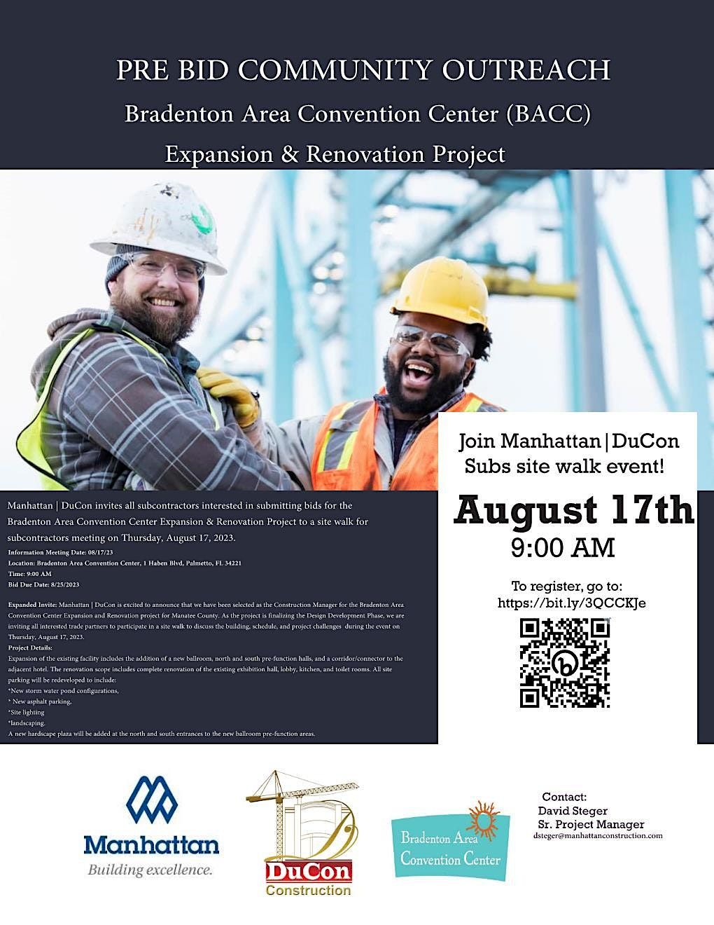 Manhattan DuCon Subcontractors Site Walk Event, Bradenton Area