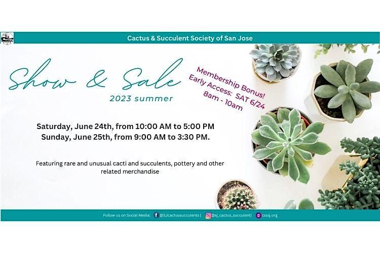 Summer Succulent & Cacti Show & Sale, Fammatre Elementary School, San