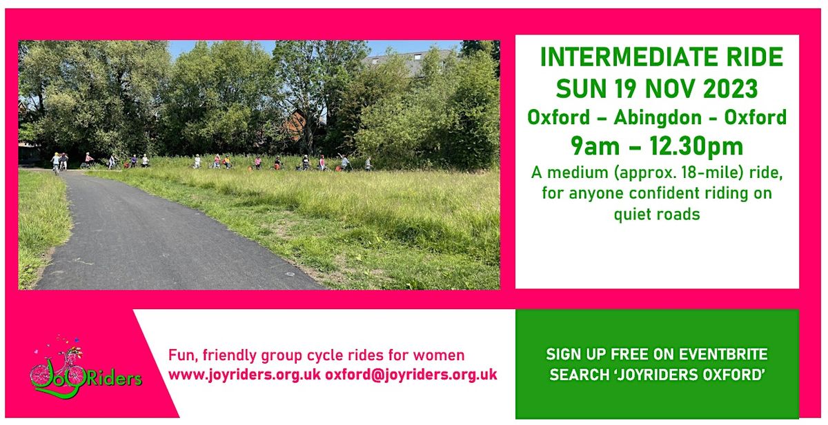 Intermediate ride: Oxford – Abingdon – Oxford, Blue noticeboard/gates ...