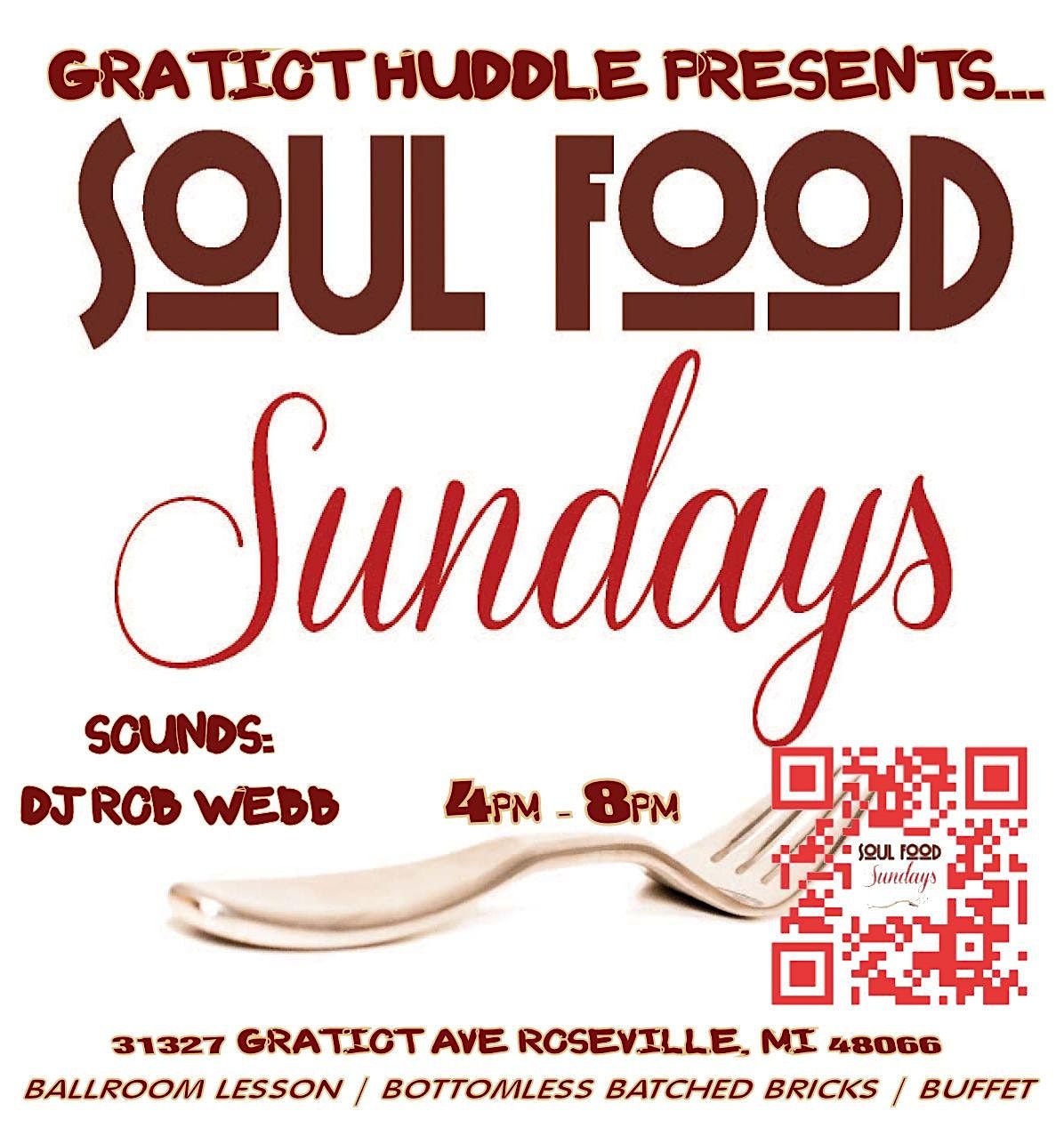 Gratiot Huddle Soul Food Sunday, Gratiot Huddle Sports Bar & Grill