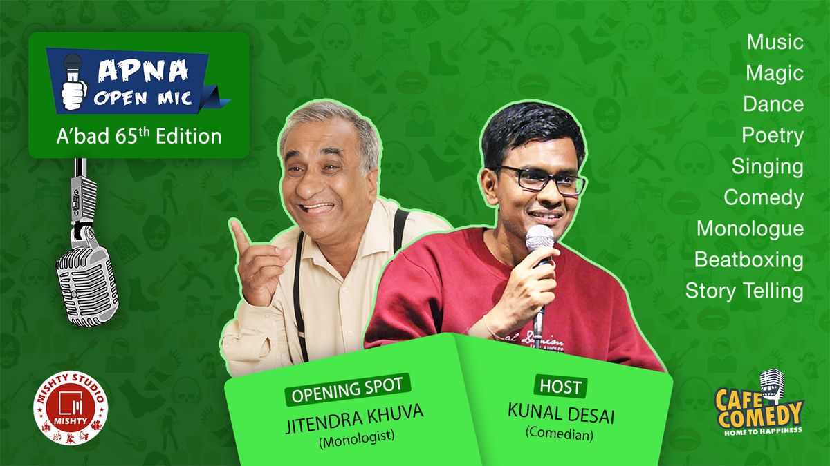 Apna Open Mic 65th Edition, 26 December | Event in Ahmedabad | AllEvents