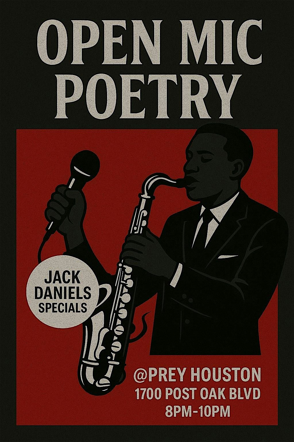 Jazz Vibes & Open Mic Poetry, 25 November | Event in Houston | AllEvents
