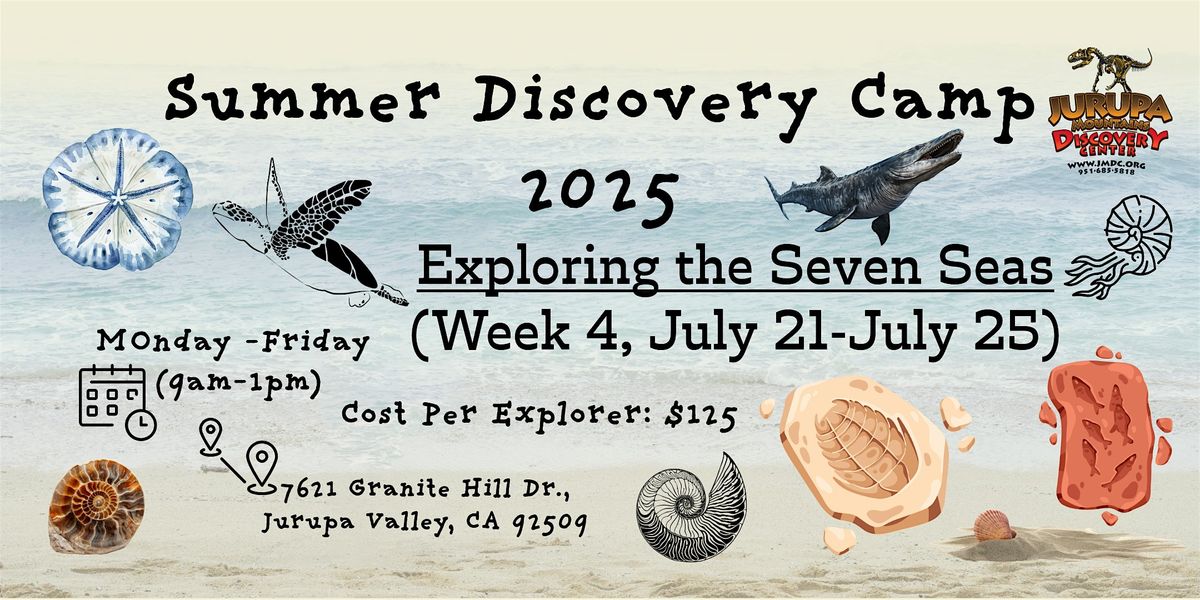 Exploring the Seven Seas - Week #4 of JMDC's Discovery Day Camp, 21 July | Event in Jurupa Valley | AllEvents