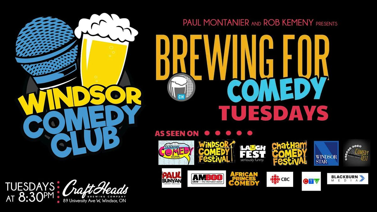 Windsor Comedy Club Presents Brewing For Comedy Tuesdays | Event in Windsor | AllEvents
