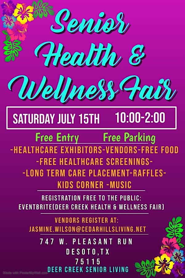 Deer Creek Health & Wellness Fair, Deer Creek Senior Living, DeSoto