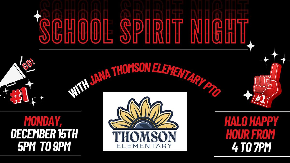 School Spirit Night - Jana Thomson Elementary PTO, 15 December | Event in Frisco | AllEvents