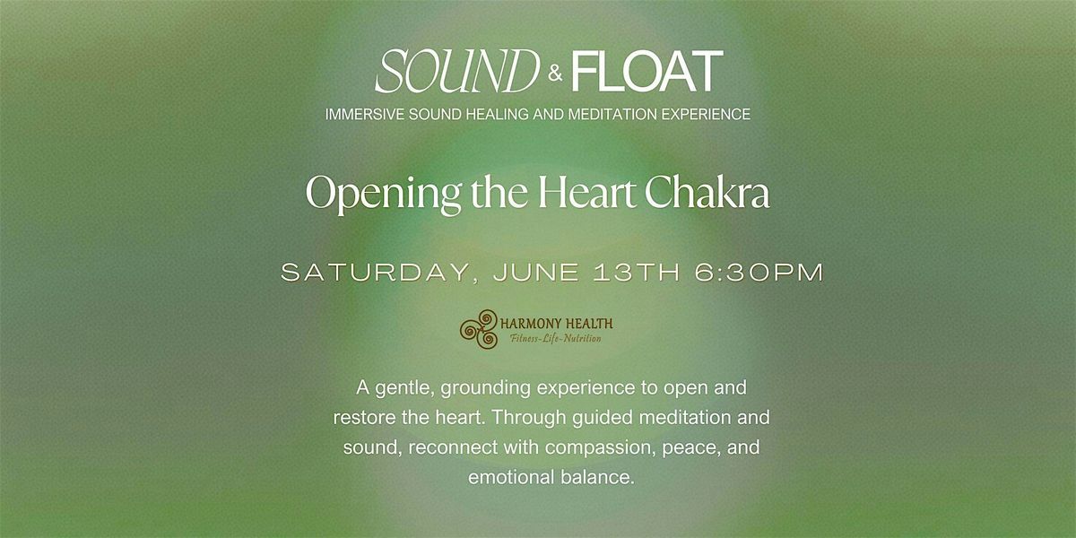 Opening the Heart Chakra - Sound & Float (Swing & Floor), 13 June | Event in Virginia Beach | AllEvents