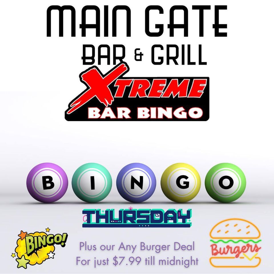 Bar Bingo is back at The Main Gate, Main Gate Bar & Grill, Springfield, August 24 2023